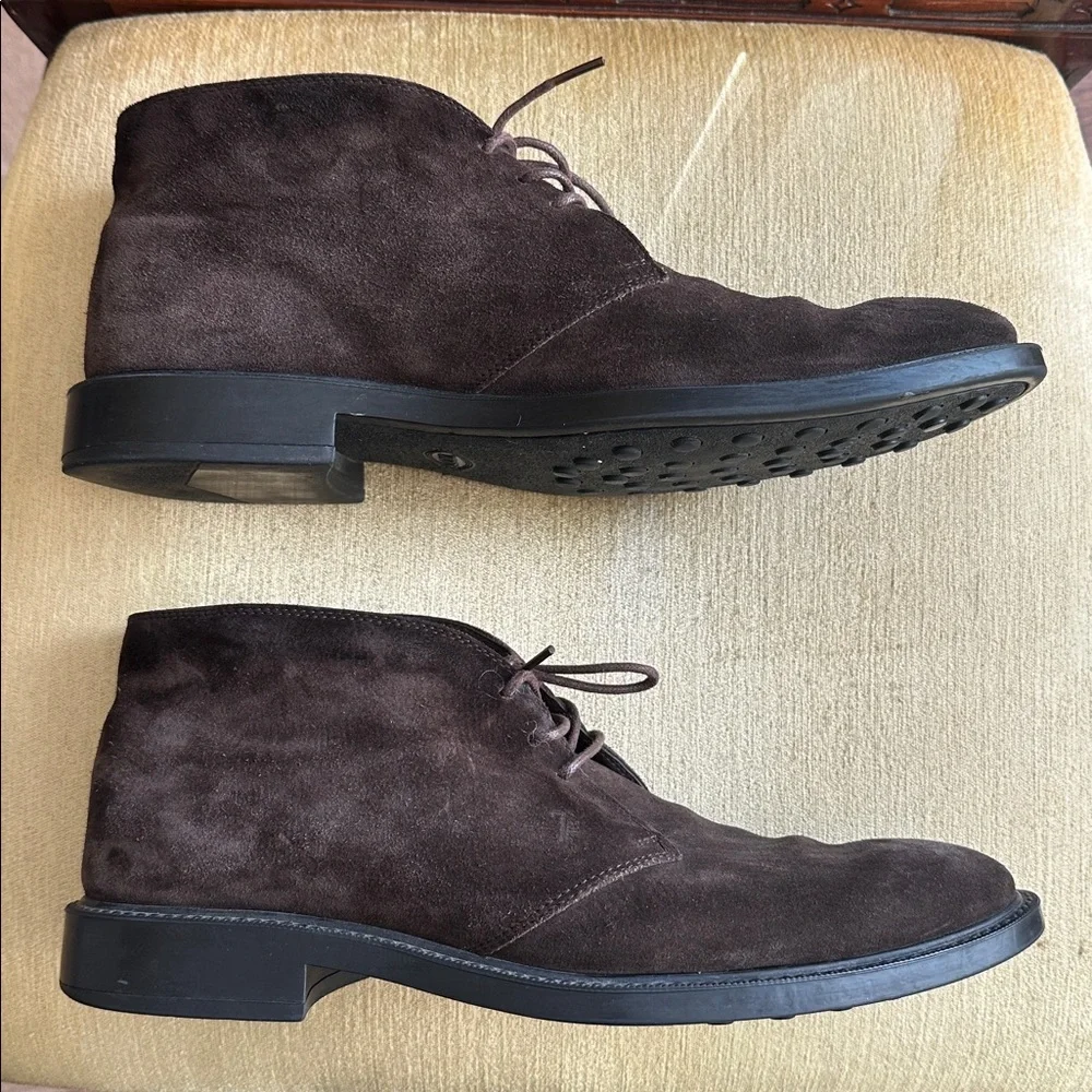 Tod’s Brown Suede Chukka Boots Men's Size US 9.5
